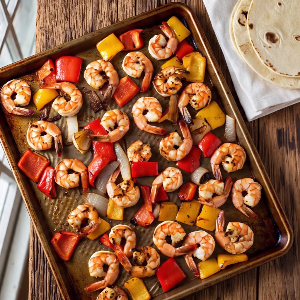 Easy One Pan Meals One-Pan Shrimp Fajitas