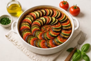 Traditional french ratatouille recipe feature