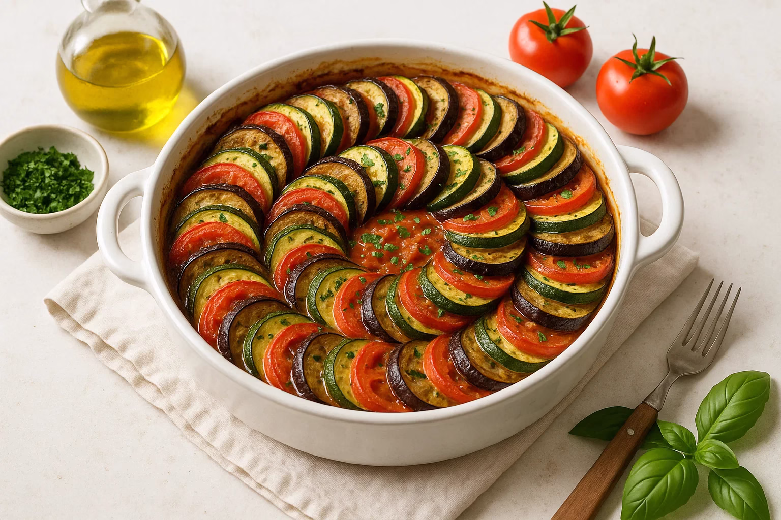 Traditional french ratatouille recipe feature