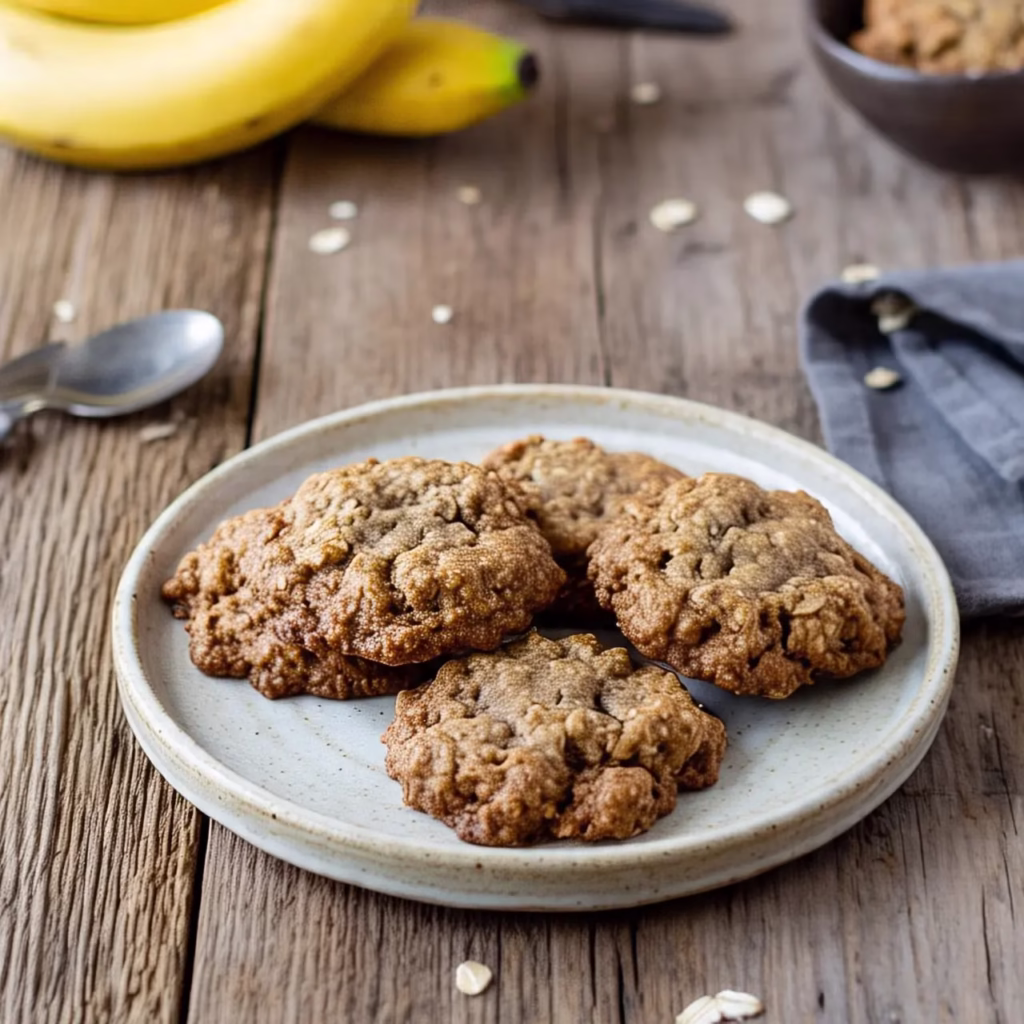 Homemade Oatmeal Banana Cookies as a healthy snacks for kids