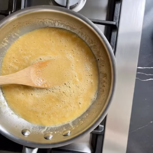 garlic Sause on a skillet