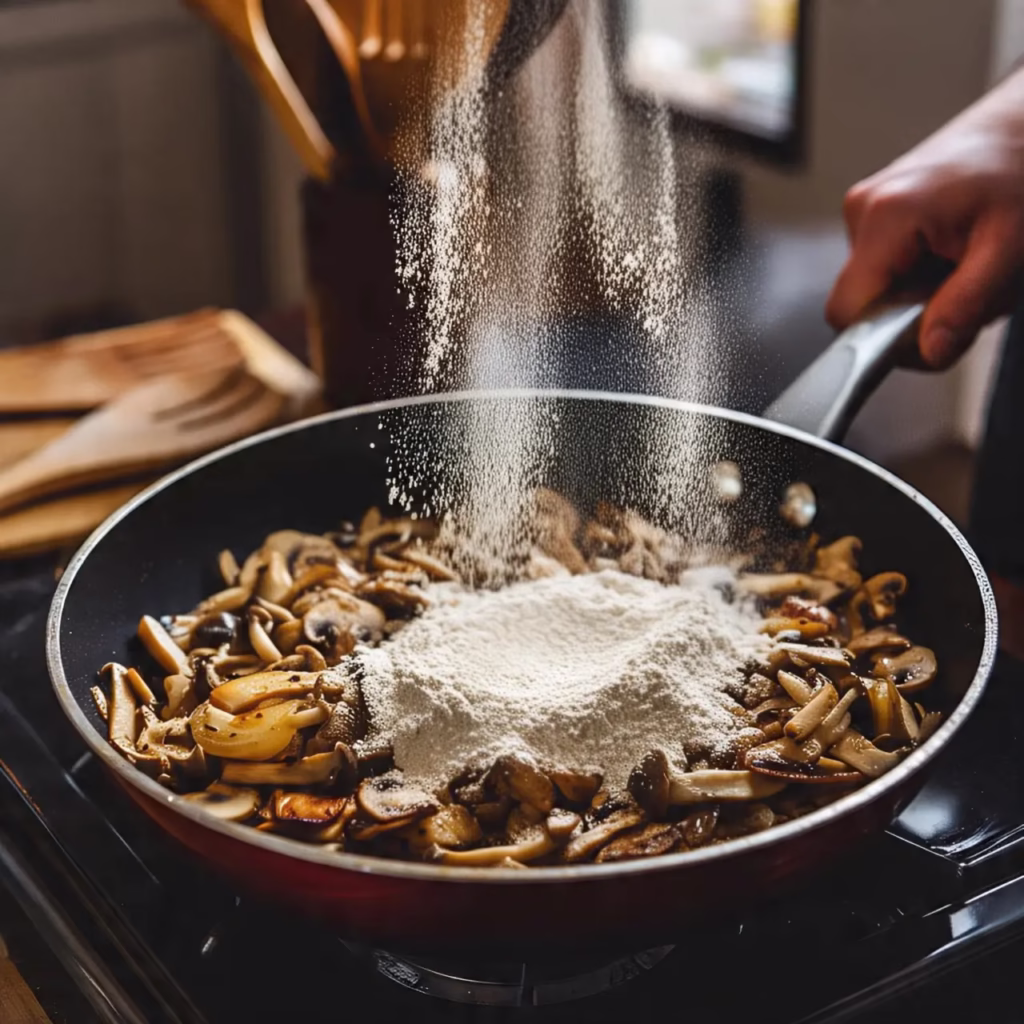 sause making process Easy Beef Stroganoff Recipe