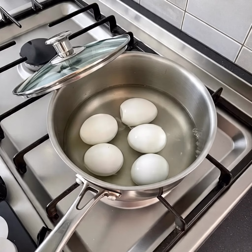hard boiled eggs for deviled egg potato salad