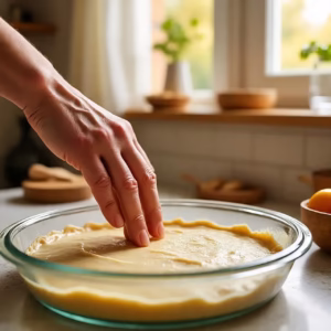 3 ingredient pie crust dough on bowl