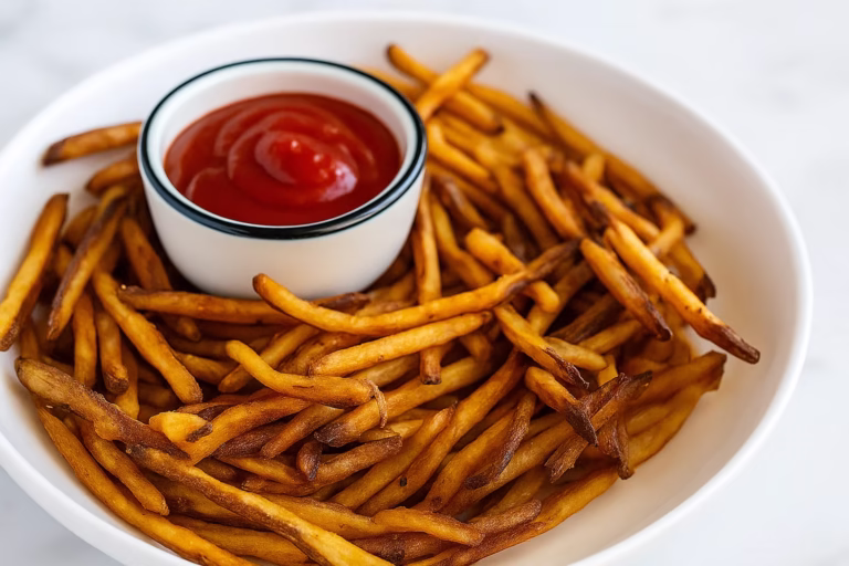 Baked French Fries side view