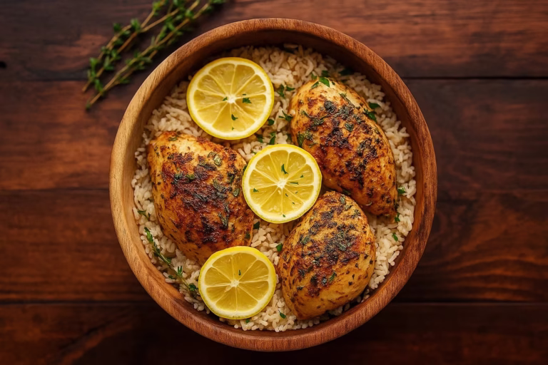 Lemon Herb Chicken Rice