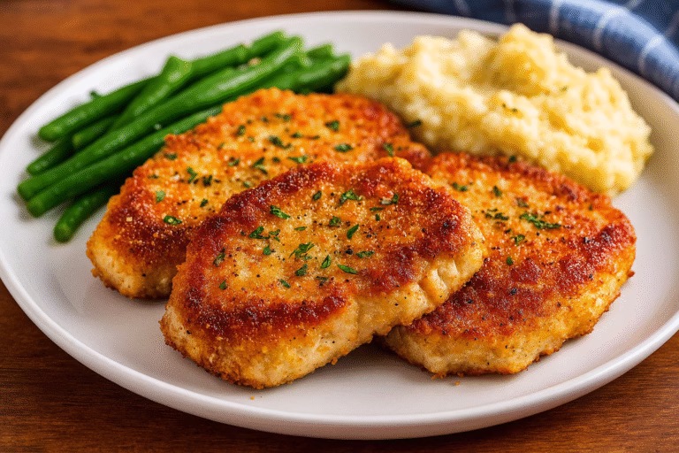 Crispy Baked Parmesan Pork Chop Recipe