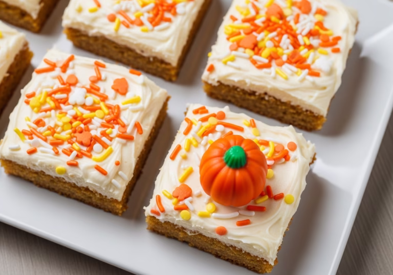 Halloween Pumpkin Bars