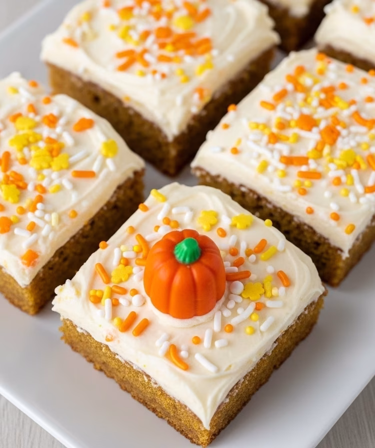 Halloween Pumpkin Bars